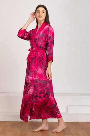 Floral Satin Nightgown set Private Lives