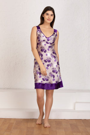 Print Satin Babydoll Private Lives