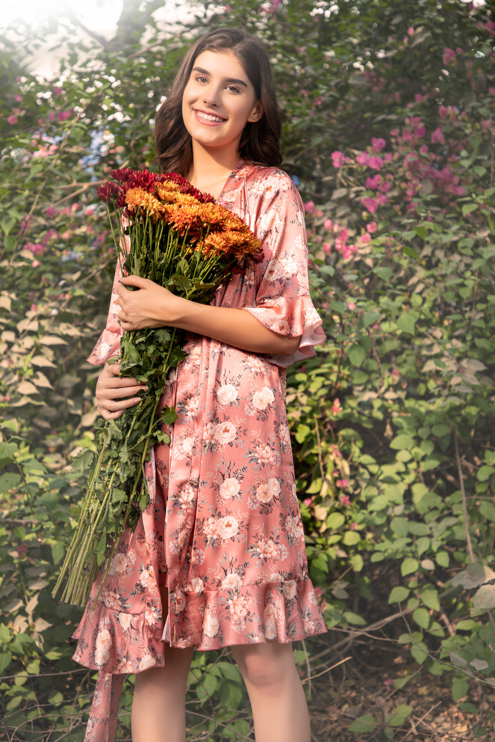 Floral print short Nightgown set Private Lives