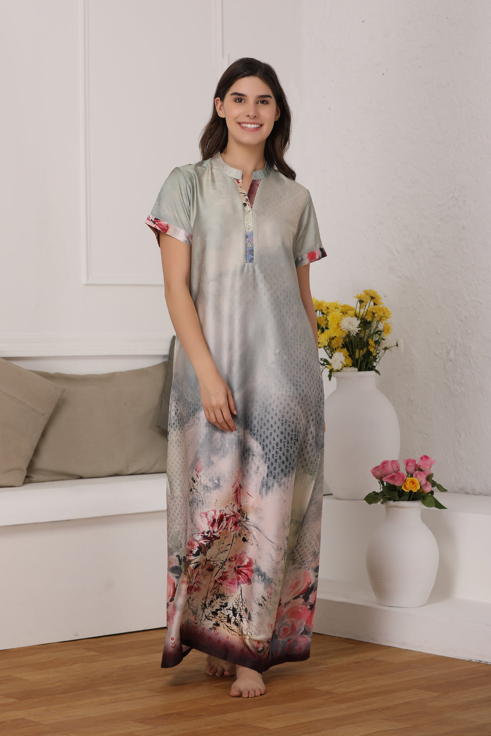 Digital print satin Nighty Private Lives