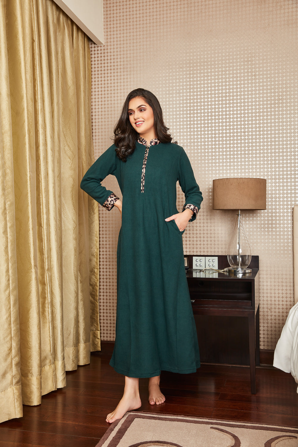 Woollen nighty in supersoft polar Private Lives